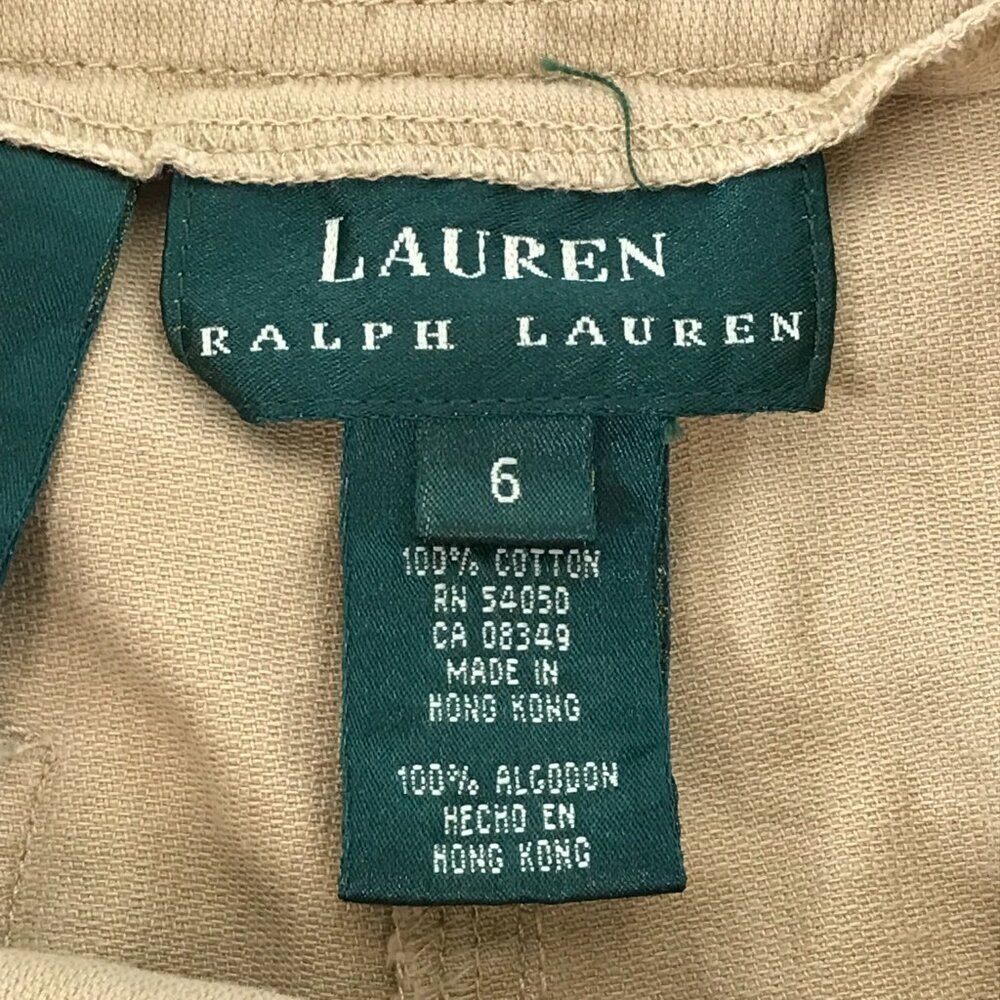 Vintage Lauren Ralph Lauren Cargo Shorts Women's Size 6 High Rise 100% Cotton - Picture 8 of 9
